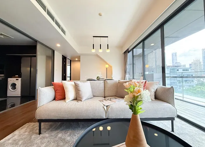 度假居 Expansive Luxury 2br - Ultra Fast Wifi - Phrom Phong 曼谷
