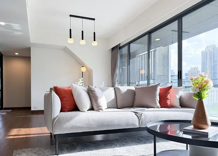度假居 Expansive Luxury 2br - Ultra Fast Wifi - Phrom Phong